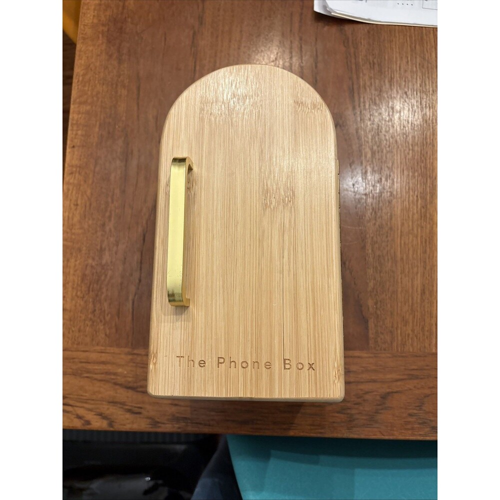 Papaya The Phone Box Bamboo Cell Phone Holder Family Organizer-Holds 3-Detox